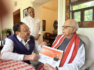 JP Nadda went to LK Advani's house and reinstated him as a party member